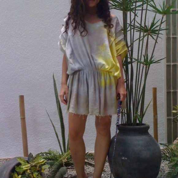 BLACK CRANE TIE-DYE DRESS - Picture 2 of 8